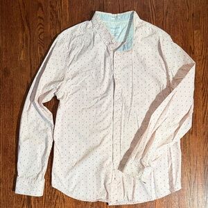 Denim & Flower Pale Pink Dot-Pattern Button-Down Shirt
